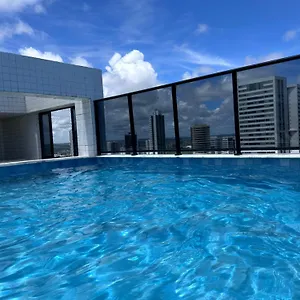 Flat 4 Pessoas Em Boa Viagem Com Piscina, Wifi 500mbps, Localizado A 350 Metros Da Apartamento Recife